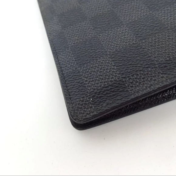 AUTH LOUIS VUITTON Damier Graphite Brazza Portefeuille Wallet - Picture 5 of 9